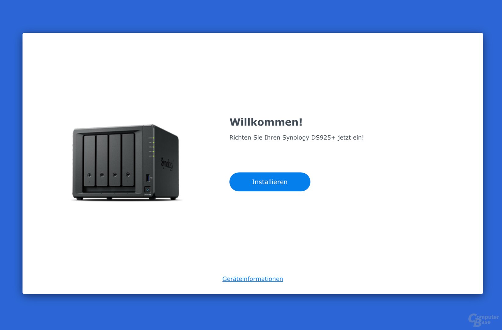 Nach Schritt 3 kann DSM installiert werden