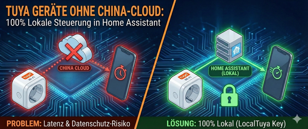Cover image for Tuya Geräte in Home Assistant: 100% Lokal & ohne China-Cloud (Local Key auslesen)